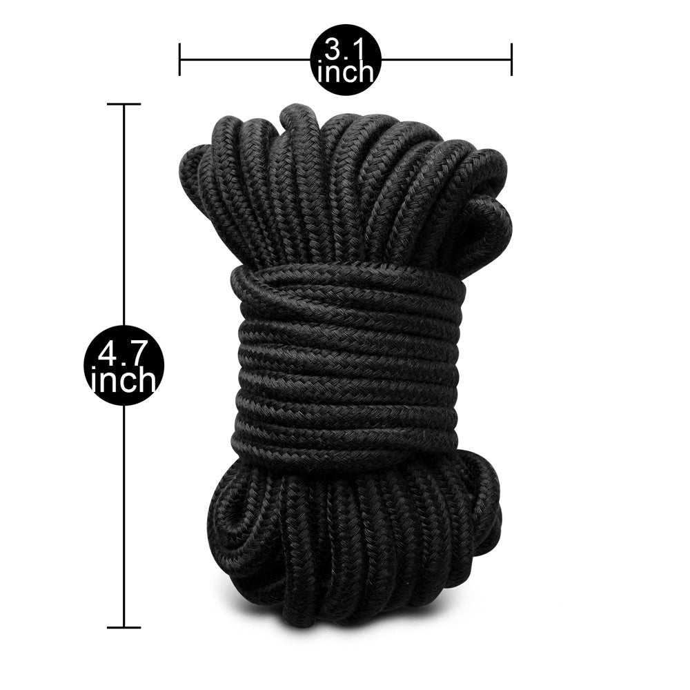 10m Black Bondage Rope