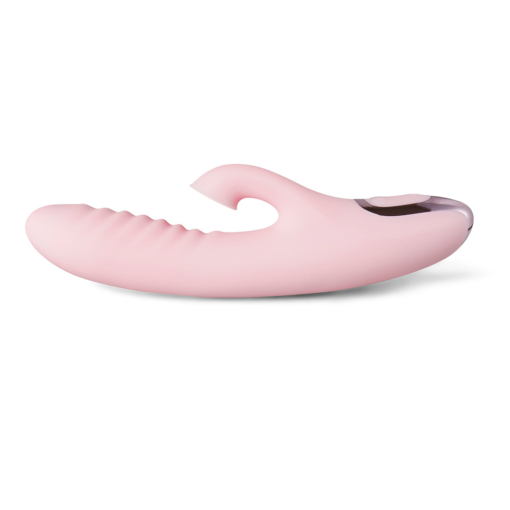20-Speed Pink Color Silicone Rabbit Vibrator with Clitoral Sucking Stimulator
