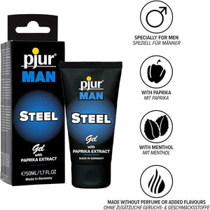 pjur Man Steel Gel (50ml) - Pleasure Malta