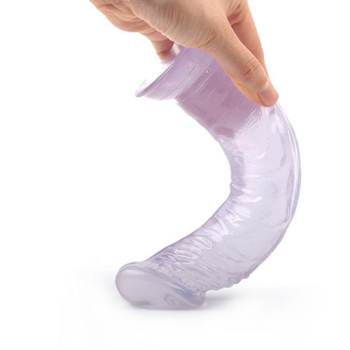 8.7'' Clear Purple Realistic Dildo with Suction Cup - Pleasuremalta